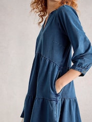 White Stuff Blue Marta Indigo Tunic - Image 4 of 6
