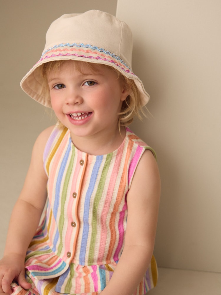 Cream Bucket Hat (3mths-16yrs) - Image 1 of 5