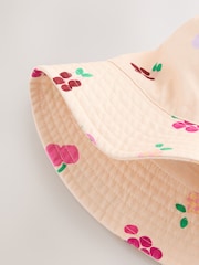 Pink Fruit Pattern Bucket Hat (3mths-13yrs) - Image 3 of 4