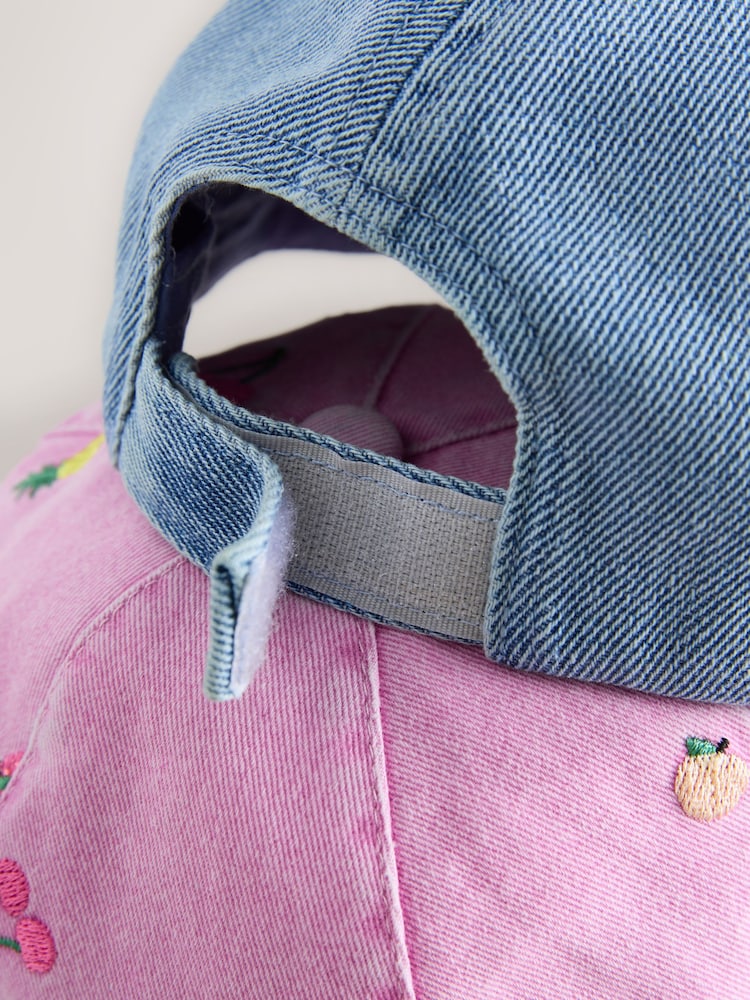 Pink Fruit/Blue Cherry Caps 2 Pack (1-13yrs) - Image 2 of 4