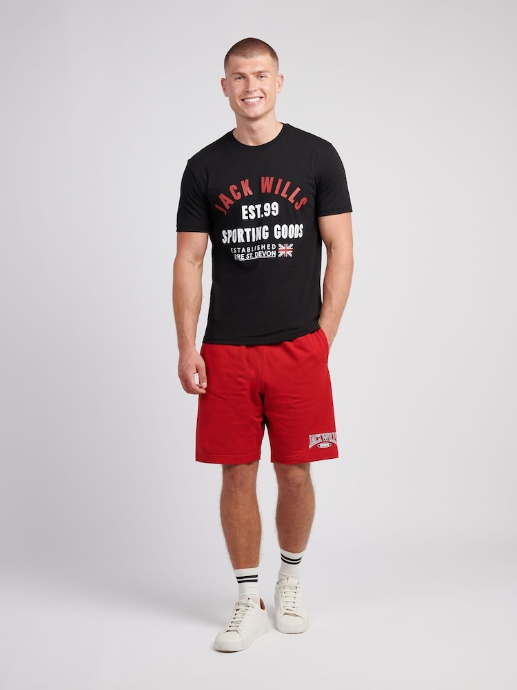 Jack Wills Black Arch Logo T-Shirt - Image 2 of 3 Jack Wills Black Arch Logo T-Shirt - Image 2 of 3