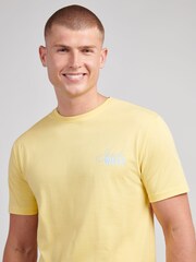 Jack Wills Yellow Chest Graphic T-Shirt - Image 2 of 3