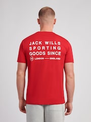 Jack Wills Red Distort SS T-Shirt - Image 2 of 4