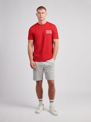 Jack Wills Red Distort SS T-Shirt - Image 3 of 4