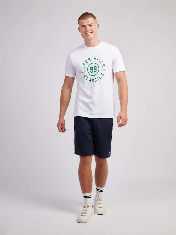 Jack Wills White Ringer Graphic T-Shirt - Image 3 of 3