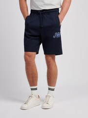 Jack Wills Blue Sport Club Loopback Shorts - Image 1 of 4