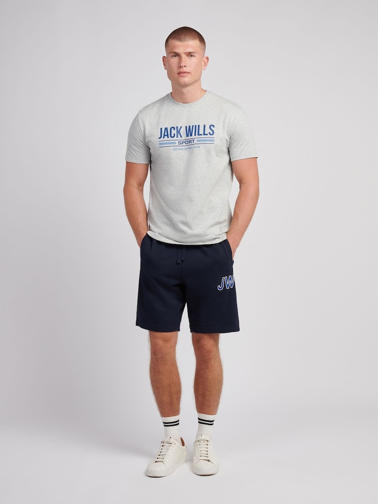 Buy Jack Wills Blue Sport Club Loopback Shorts from the Next UK