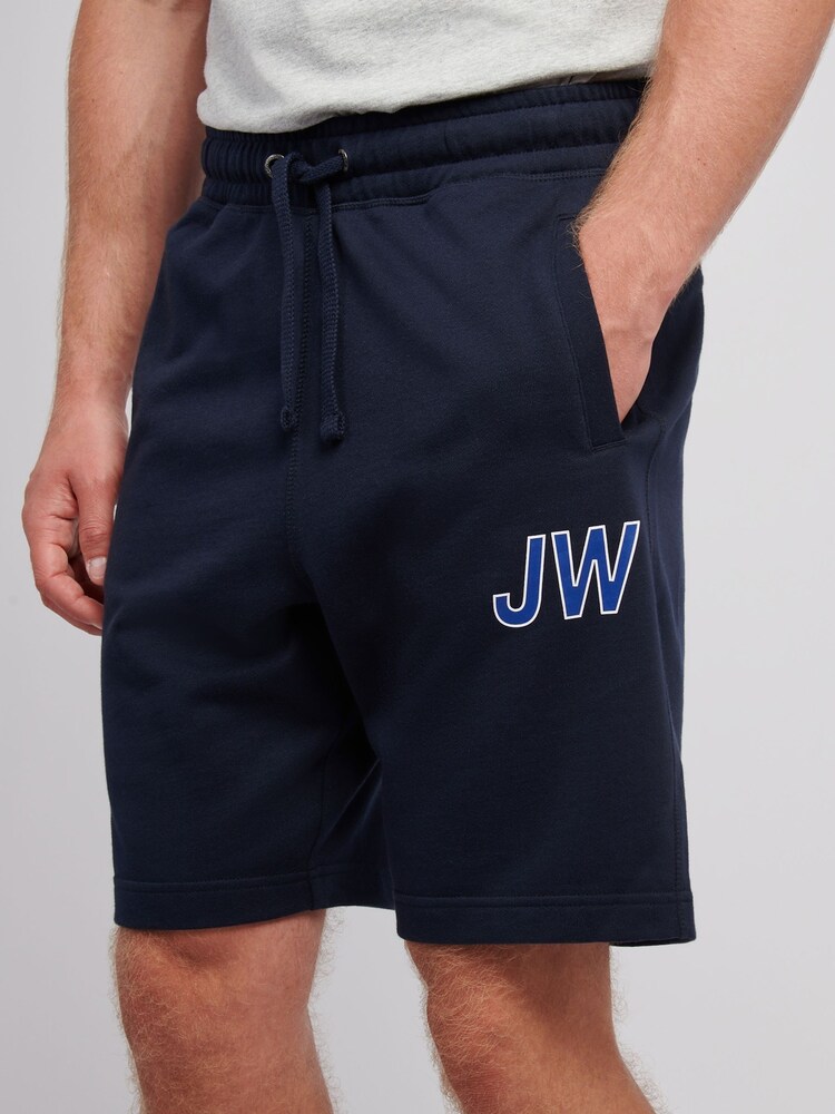 Jack Wills Blue Sport Club Loopback Shorts - Image 4 of 4 Jack Wills Blue Sport Club Loopback Shorts - Image 4 of 4