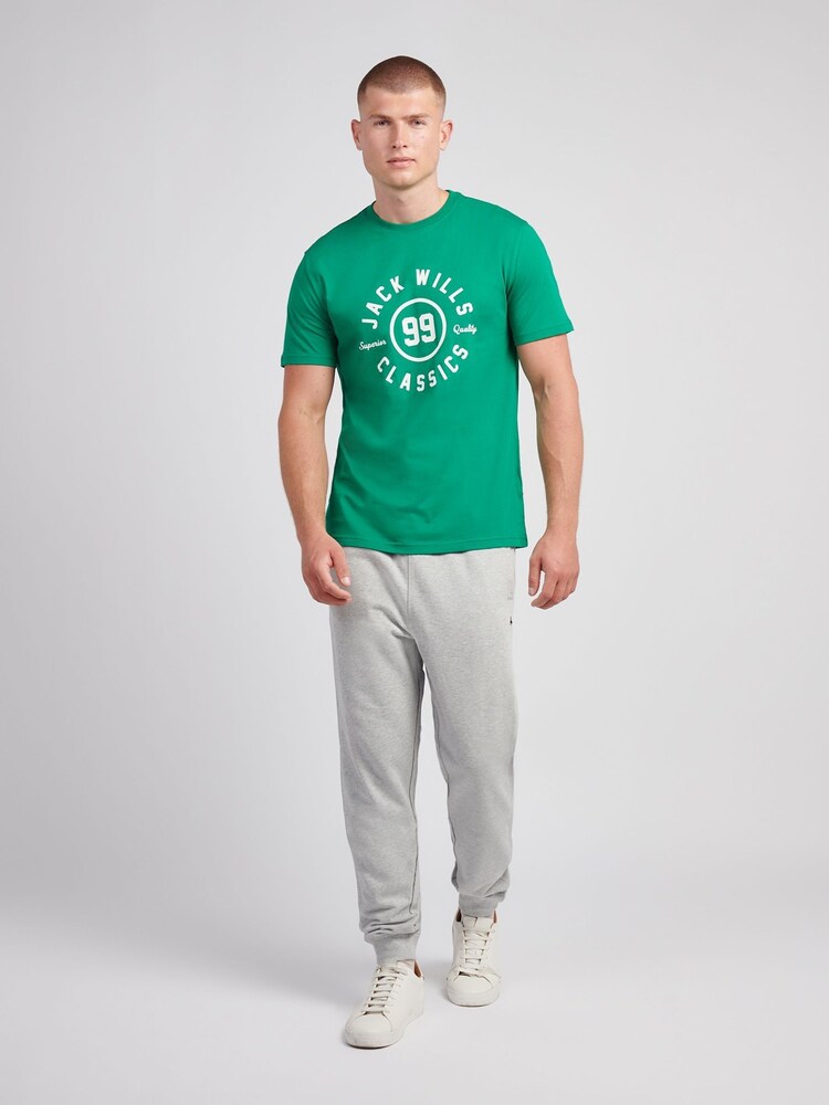 Jack Wills Green Ringer Graphic T-Shirt - Image 3 of 3