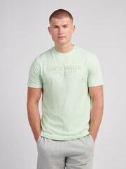 Jack Wills Pastel Green Carnaby T-Shirt - Image 1 of 3