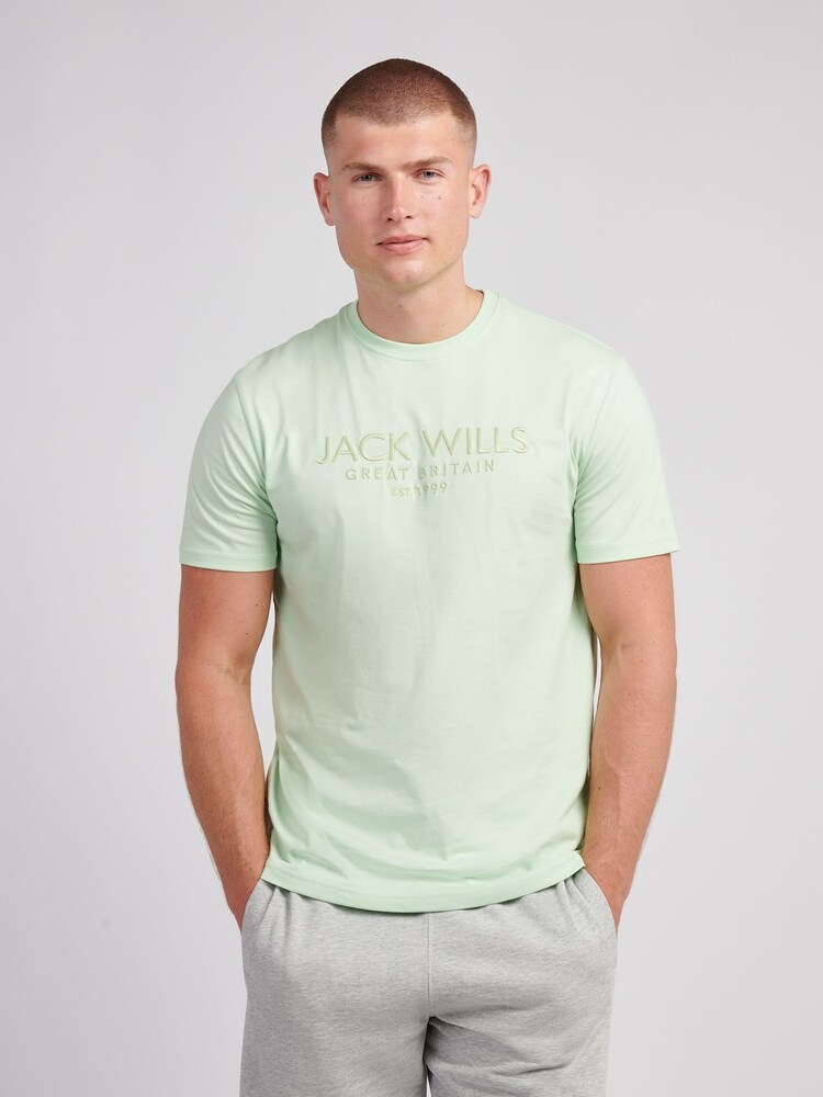 Jack Wills Pastel Green Carnaby T-Shirt - Image 1 of 3