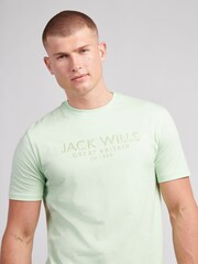 Jack Wills Pastel Green Carnaby T-Shirt - Image 2 of 3