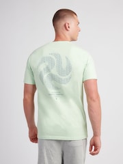 Jack Wills Green Swirl Graphic T-Shirt - Image 2 of 4