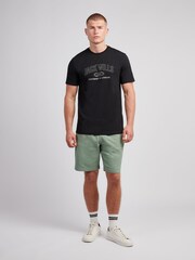 Jack Wills Black Dystopia Stitch Graphic T-Shirt - Image 2 of 3