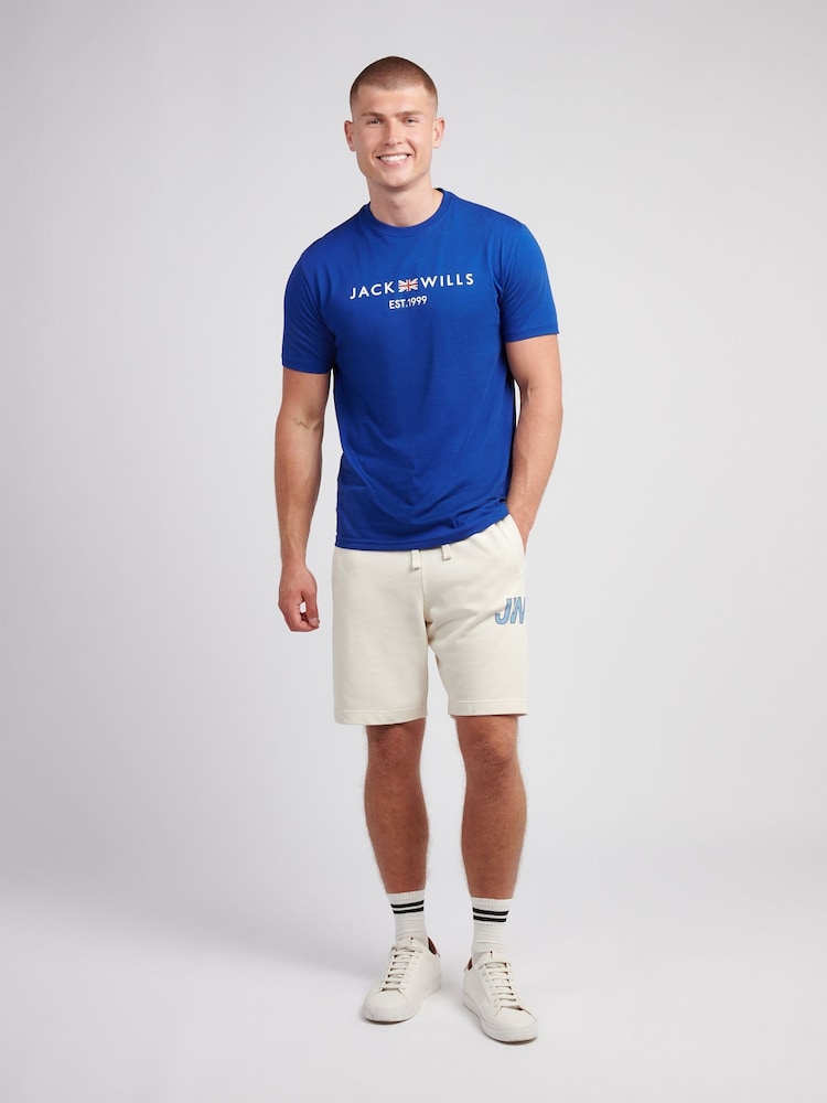Jack Wills Blue Union Flag T-Shirt - Image 2 of 3 Jack Wills Blue Union Flag T-Shirt - Image 2 of 3