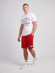 Jack Wills Red Sports Team Loopback Shorts - Image 3 of 4