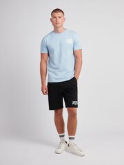Jack Wills Blue Slant Stacked Graphic T-Shirt - Image 4 of 4