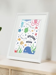 Personalised Under the Sea Children’s Nursery Framed Print by Jonnys Sister - Image 1 of 3