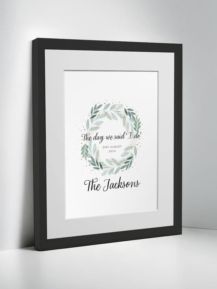 Personalised Anniversary “I Do” Keepsake Framed Print by Jonnys Sister - Image 2 of 3 Personalised Anniversary “I Do” Keepsake Framed Print by Jonnys Sister - Image 2 of 3