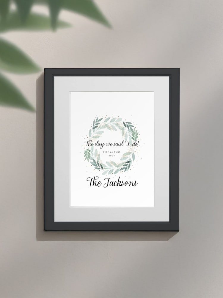 Personalised Anniversary “I Do” Keepsake Framed Print by Jonnys Sister - Image 3 of 3 Personalised Anniversary “I Do” Keepsake Framed Print by Jonnys Sister - Image 3 of 3