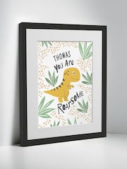 Personalised Dinosaur Childrens Nursery Framed Print by Jonnys Sister - Image 2 of 3