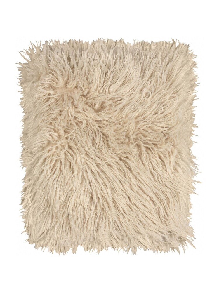 Furn Natural Rowan Faux Fur Throw - Image 2 of 3