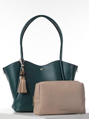Luella Grey Blue Floella Tote - Image 1 of 8