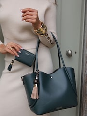 Luella Grey Blue Floella Tote - Image 8 of 8