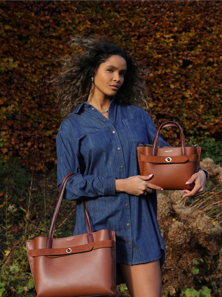 Luella Grey Cream Oriel Cross-Body Bag - Image 1 of 7 Luella Grey Cream Oriel Cross-Body Bag - Image 1 of 7