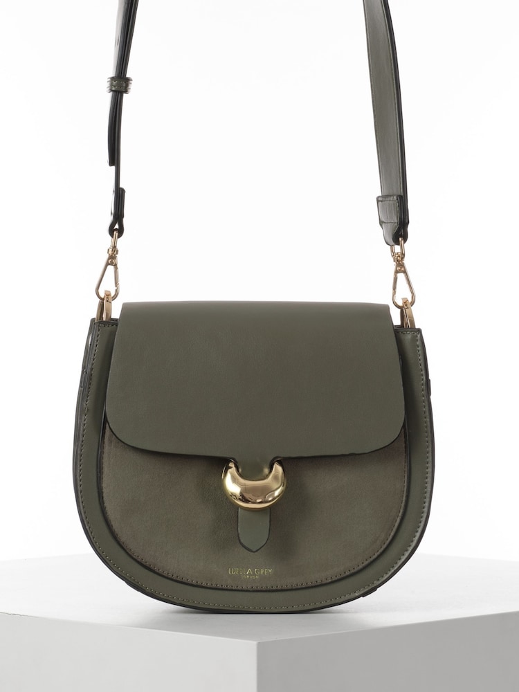 Luella Grey Luella Grey Green Venetia Saddle Cross-Body Bag - Slika 1 iz 8