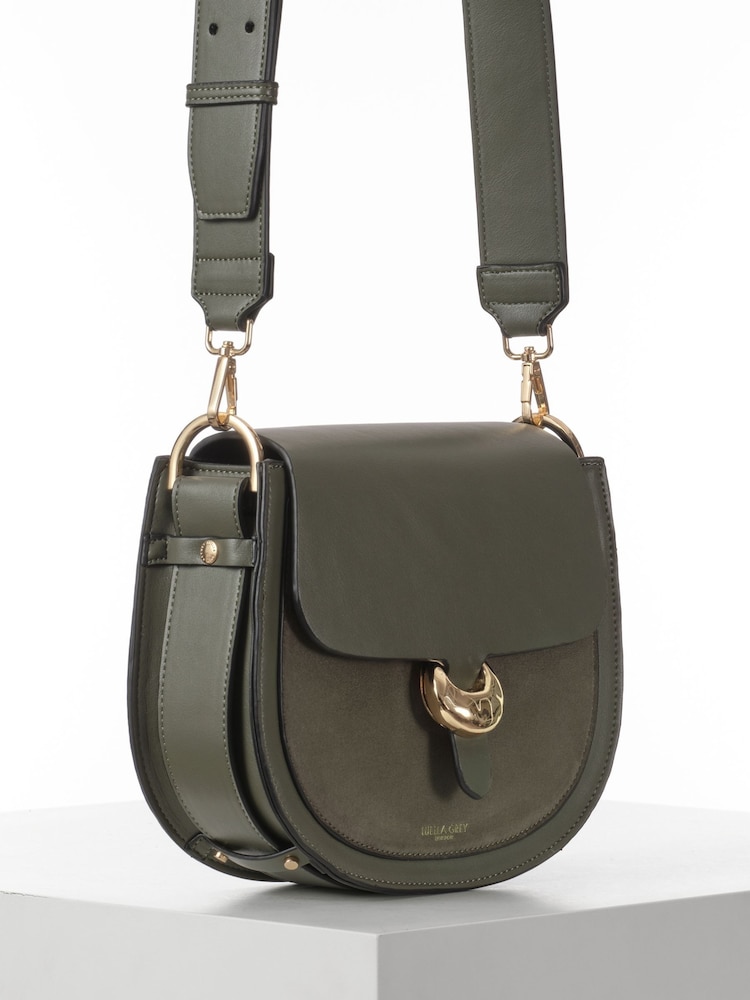 Luella Grey Luella Grey Green Venetia Saddle Cross-Body Bag - Slika 2 iz 8