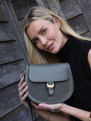 Luella Grey Luella Grey Green Venetia Saddle Cross-Body Bag - Slika 8 iz 8