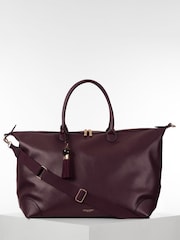 Luella Grey Purple Lana Travel Weekender Bag - Image 2 of 7