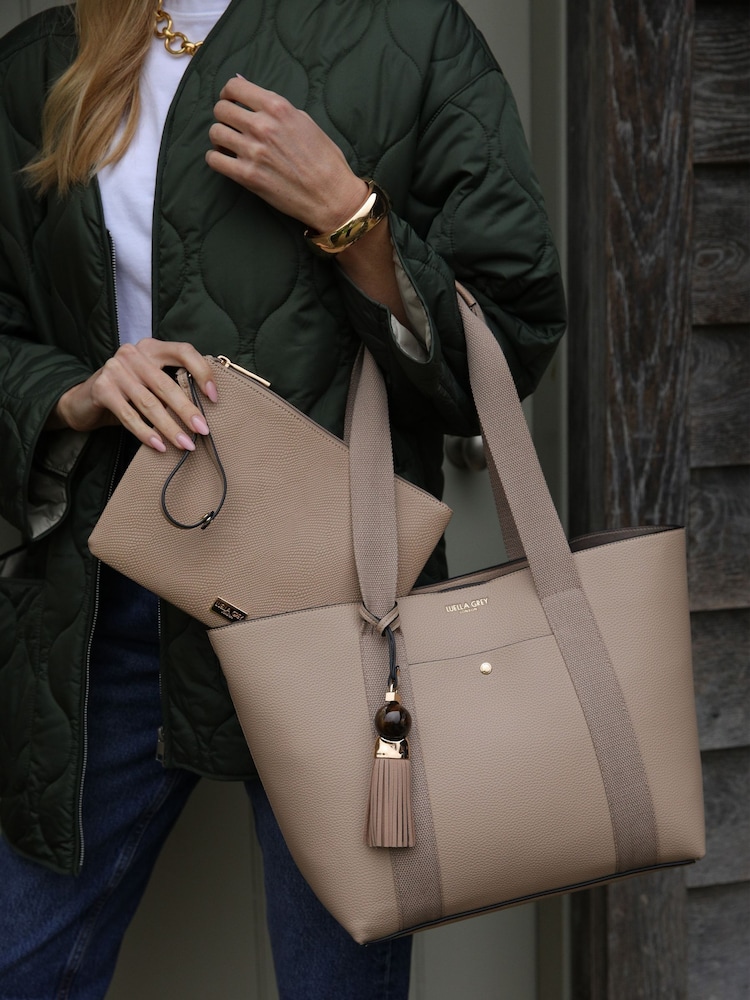 Luella Grey Blue Benita Casual Tote With Pouch - Imagen 6 de 6