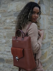 Luella Grey Tan Sally Laptop Backpack - Slika 7 iz 8