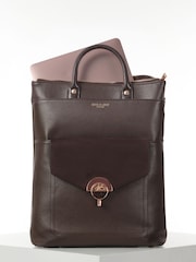 Luella Grey Luella Grey Sally Laptop Brown Backpack - Imagen 4 de 9