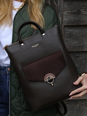 Luella Grey Luella Grey Sally Laptop Brown Backpack - Imagen 8 de 9