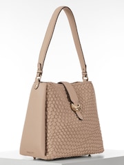 Luella Grey Blue Flora Weave Hobo Bag - Image 2 of 6