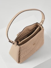 Luella Grey Blue Flora Weave Hobo Bag - Image 3 of 6