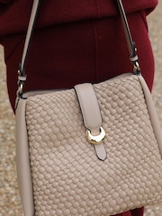 Luella Grey Blue Flora Weave Hobo Bag - Image 4 of 6