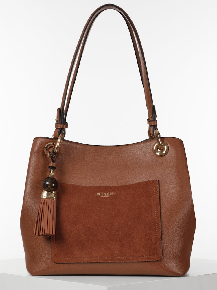 Luella Grey Cream Sienna Hobo Tote - Image 1 of 6 Luella Grey Cream Sienna Hobo Tote - Image 1 of 6