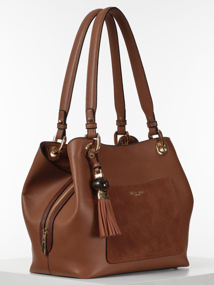 Luella Grey Cream Sienna Hobo Tote - Image 2 of 6 Luella Grey Cream Sienna Hobo Tote - Image 2 of 6