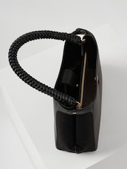 Luella Grey Simone Woven Handle Hobo Black Bag - Image 7 of 7