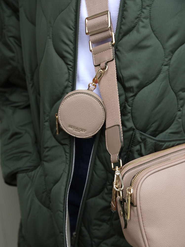 Luella Grey Taupe Siobhan Camera Cross-Body Bag - Image 6 of 6 Luella Grey Taupe Siobhan Camera Cross-Body Bag - Image 6 of 6