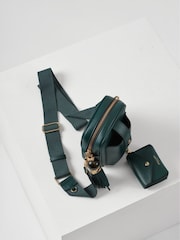 Luella Grey Blue Elise Portrait Cross-Body Bag - Image 7 of 7
