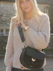 Luella Grey Venetia Saddle Cross-Body Black Bag - Image 5 of 6