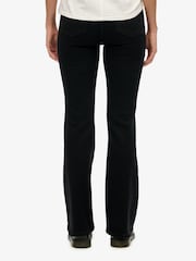Superdry Black Cotton Mid Rise Flare Jeans - Image 6 of 7