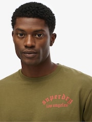 Superdry Green Tattoo Loose T-Shirt - Image 5 of 6