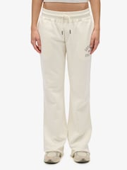 Superdry White Athletic Print Flare Joggers - Image 5 of 7
