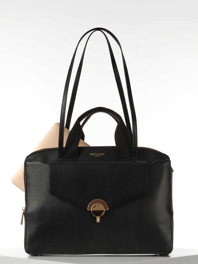Luella Grey Laptop Black Bag - Image 1 of 6